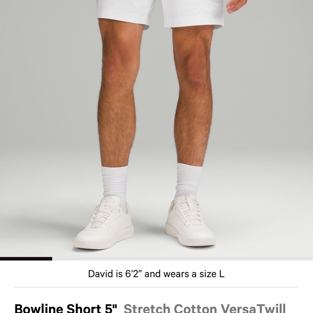Lululemon Athletica White Men's Athletic Shorts